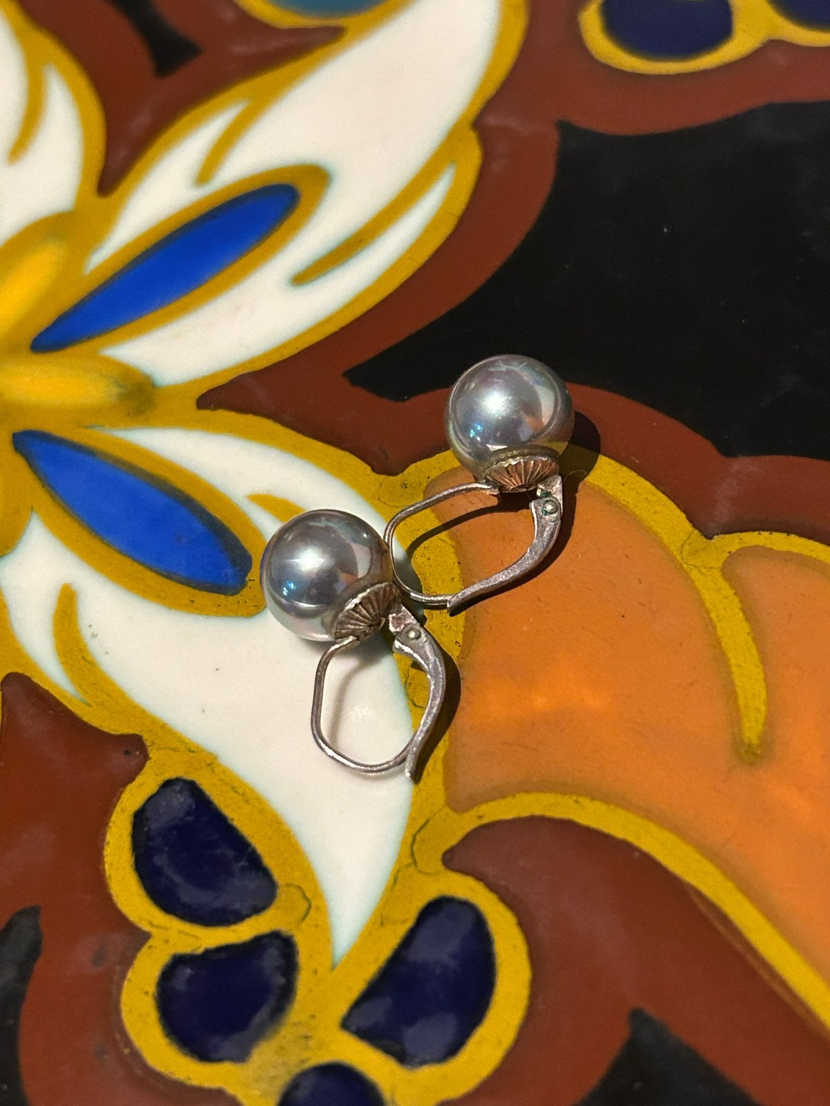 Zilver 925 oorbellen met parel, Hangers, Ophalen of Verzenden, Zo goed als nieuw, Met edelsteen