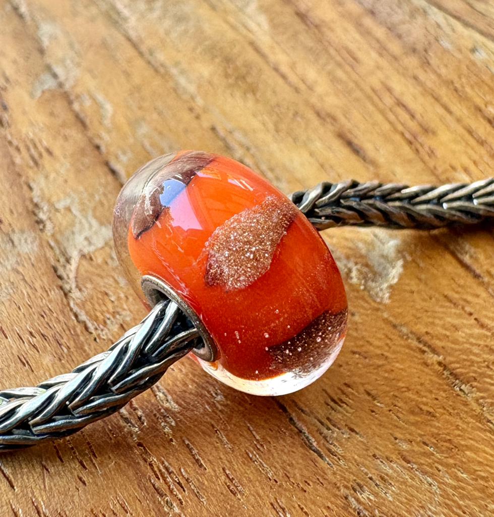 Trollbeads Oranje Boven NIEUW, Verzenden, Nieuw, Glas of Kristal, Trollbeads