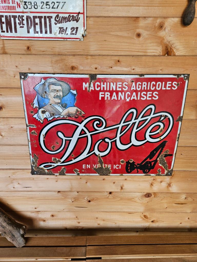 Emaille reclamebord Dollé origineel., Antiek en Kunst, Antiek | Emaille, Ophalen of Verzenden