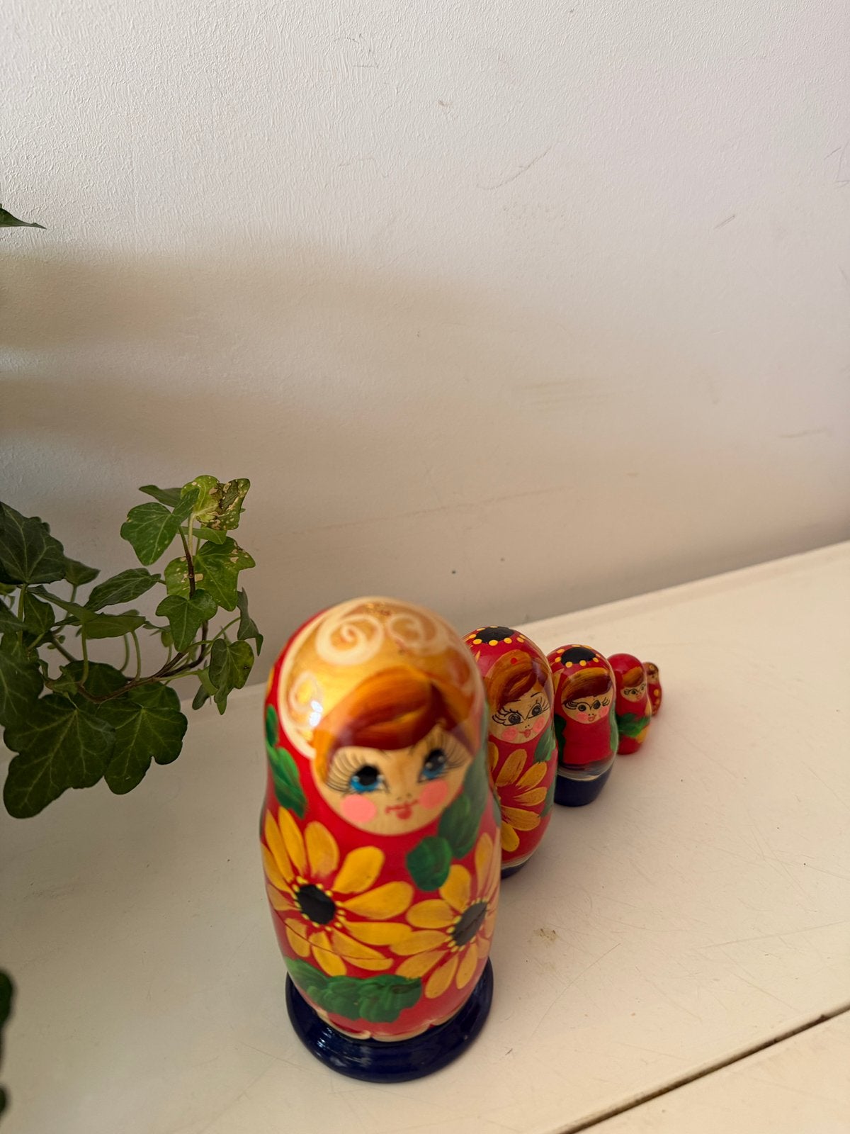 Matroesjka set van 5 poppetjes, B, Gebruikt, G, Ophalen of Verzenden