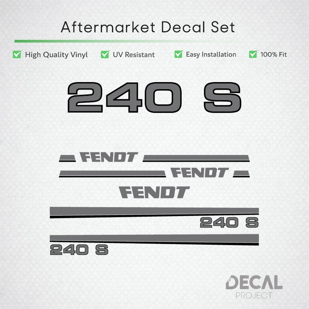 Vervangende Stickers Fendt 240 - 260, Verzenden