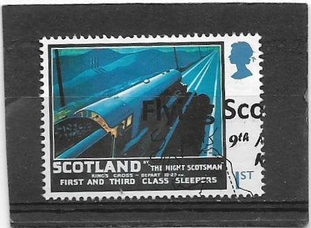 Engeland 2023 The Flying Scotsman 1st Class uit m/sheet, Verzenden, Gestempeld
