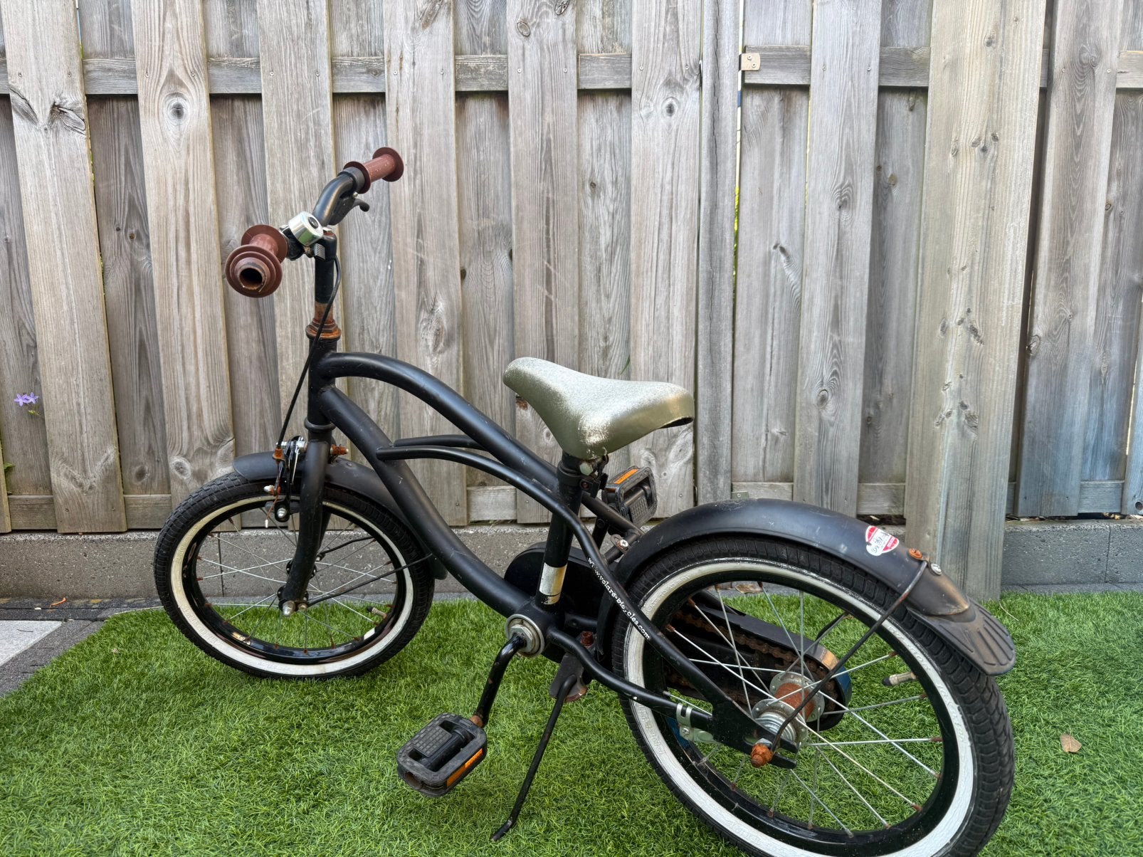 Jongensfiets, Fietsen en Brommers, Fietsen | Cruisers en Lowriders, Terugtraprem, Gebruikt, Staal, Heren