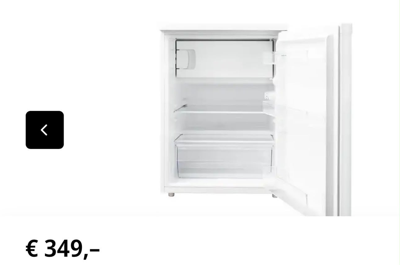 Inventum KV600 Koelkast - Compact en Efficiënt, Zonder vriesvak, 75 tot 100 liter, Zo goed als nieuw, 45 tot 60 cm