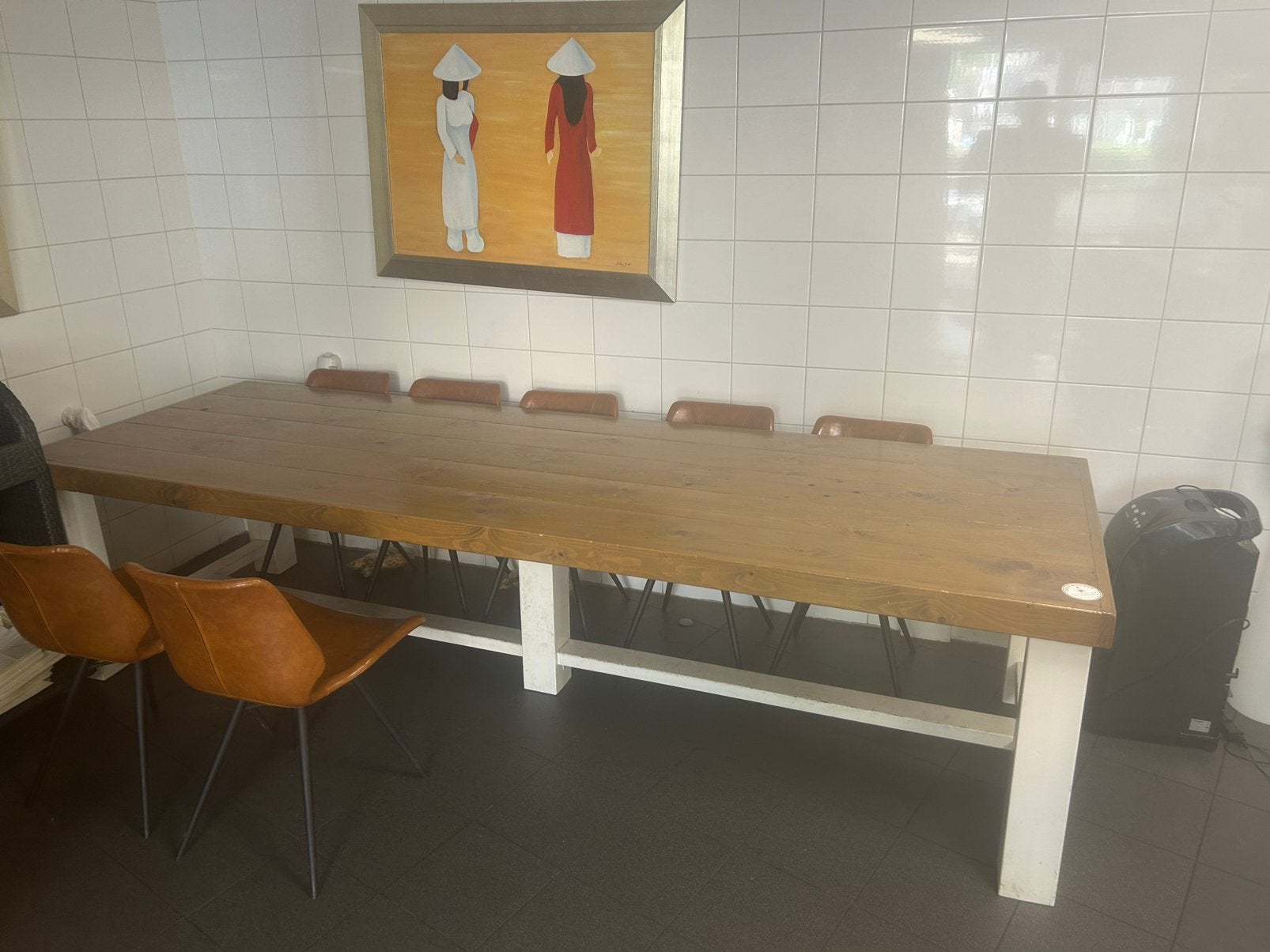 Tafel, Huis en Inrichting, Tafels | Eettafels, Ophalen, Gebruikt, 200 cm of meer, 50 tot 100 cm