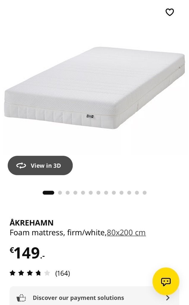 Firm Foam Matress, Ophalen, Gebruikt, Eenpersoons, 80 cm