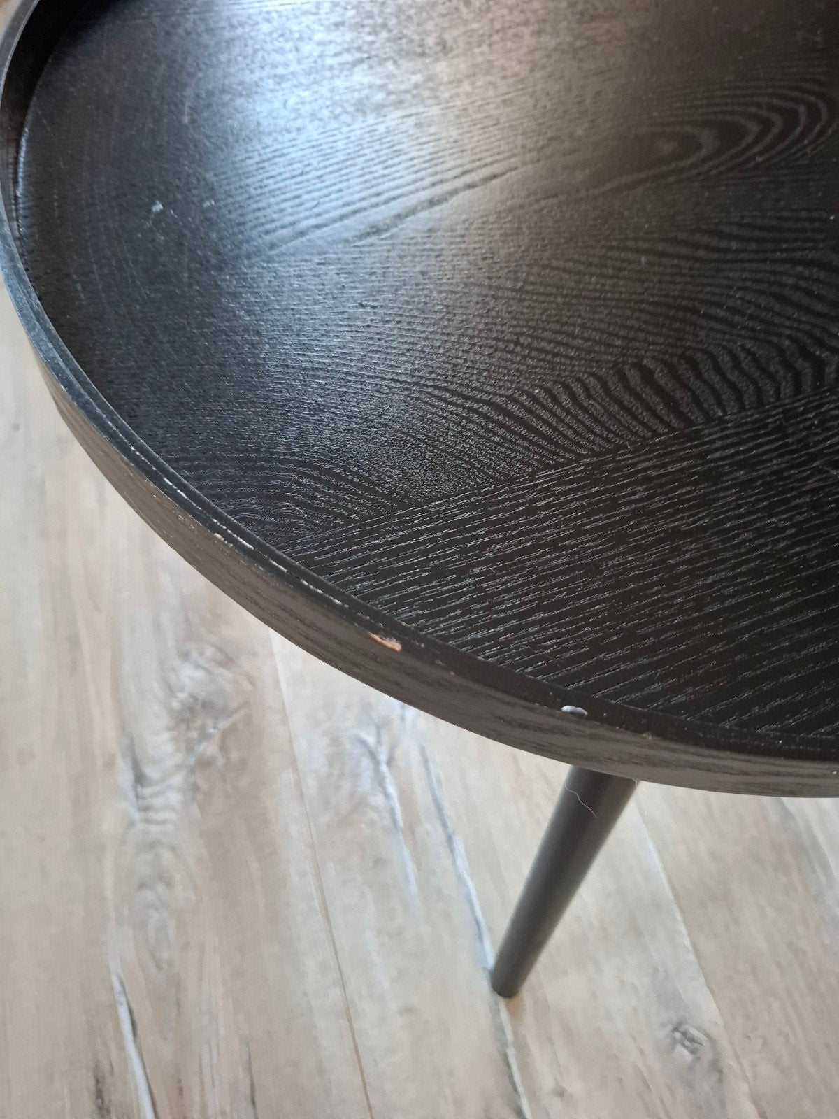 Zwarte salontafel, Ophalen, Gebruikt, 50 tot 100 cm, Zwart