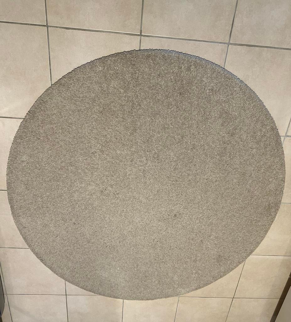 Ikea rond vloerkleed, Huis en Inrichting, Ophalen, Gebruikt, 100 tot 150 cm, Beige