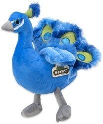 Blauwe Pauw Knuffel - Zacht en Kleurrijk Speelgoed, Ophalen, Overige merken, Overige karakters, Overige typen