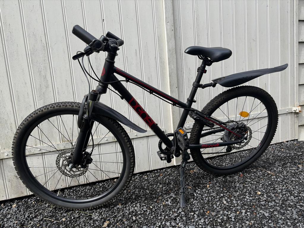 Zwarte Beast jongens Mountainbike 24” met Schijfremmen, Fietsen en Brommers, Fietsen | Mountainbikes en ATB, Hardtail, Heren, 45 tot 49 cm