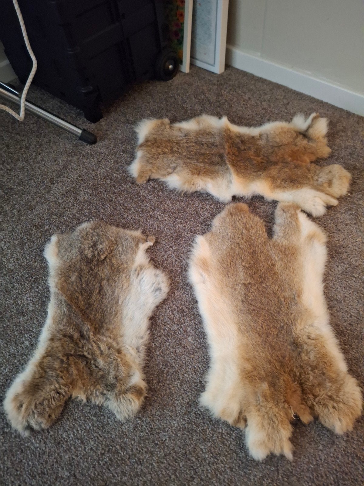 konijnen kleedjes decoratie, Huis en Inrichting, Woonaccessoires | Plaids en Woondekens, Ophalen of Verzenden, Zo goed als nieuw