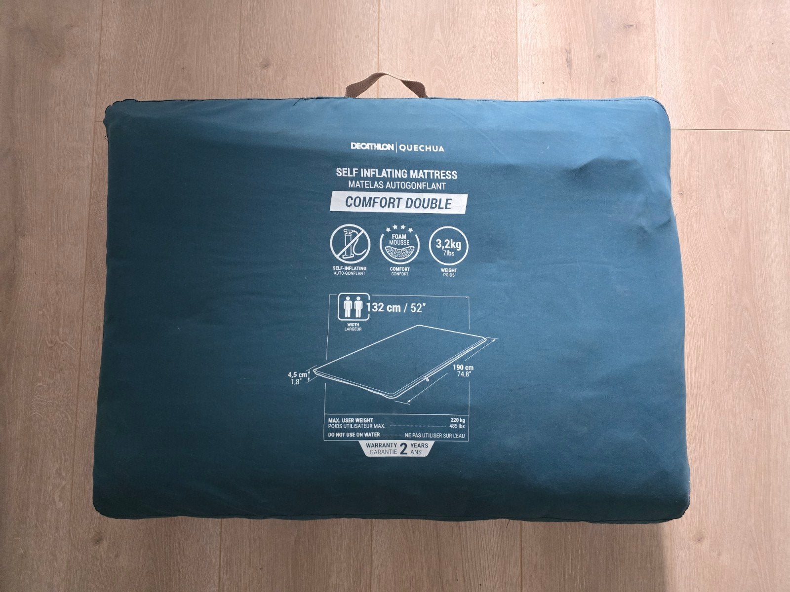 Decathlon Quechua Comfort Double zelfopblaasbaar matras, Ophalen