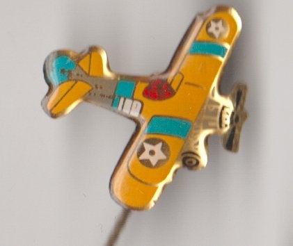Propeller vliegtuigje vintage speld in originele staat, Verzenden, Zo goed als nieuw