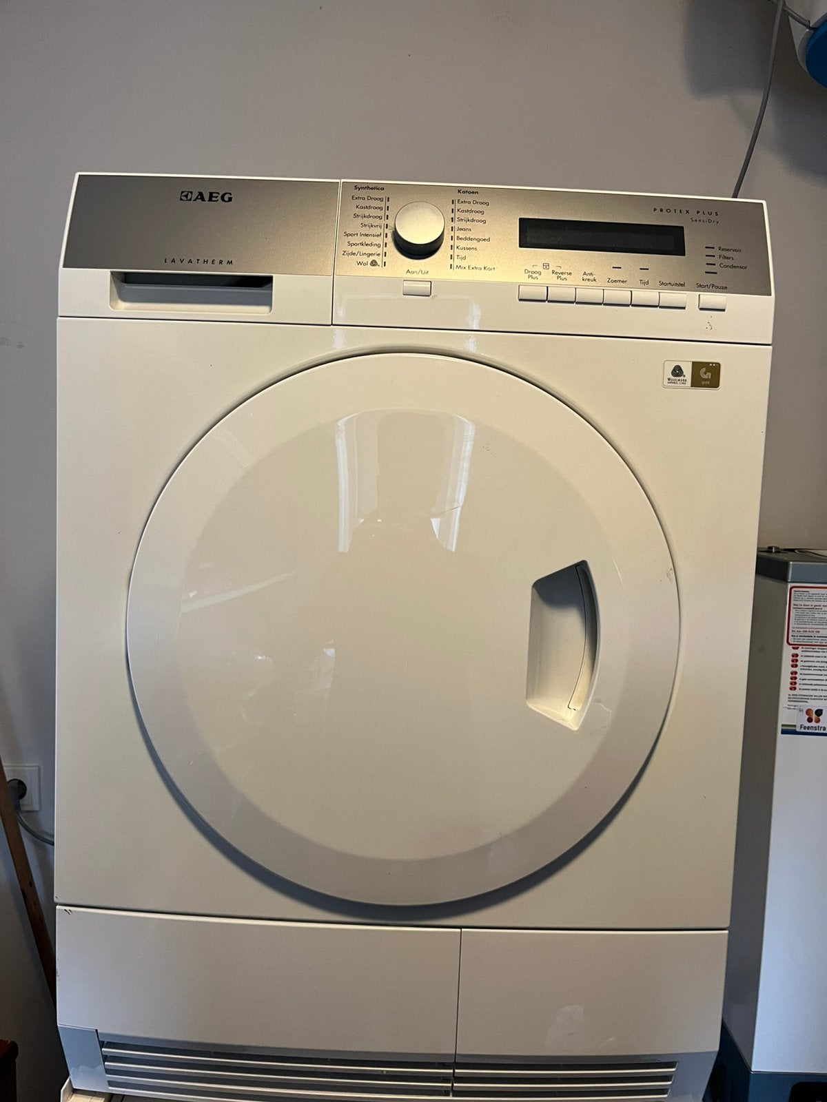Aeg lavatherm protex plus wasdroger, Witgoed en Apparatuur, Wasdrogers, Ophalen, Zo goed als nieuw, Condens, 85 tot 90 cm