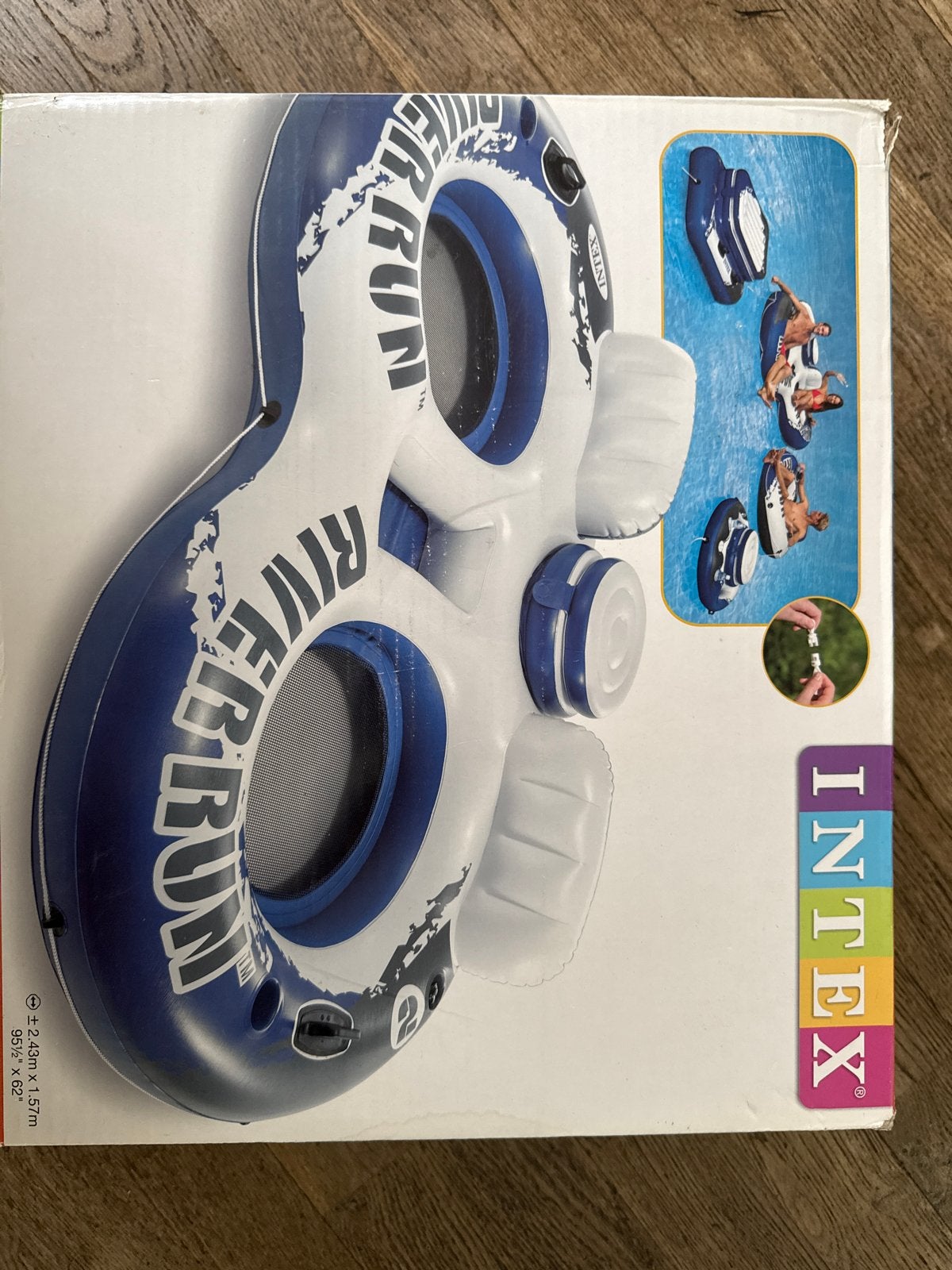 Intex River Run II Opblaasbare Zwemband voor 2 Personen, Ophalen, Nieuw