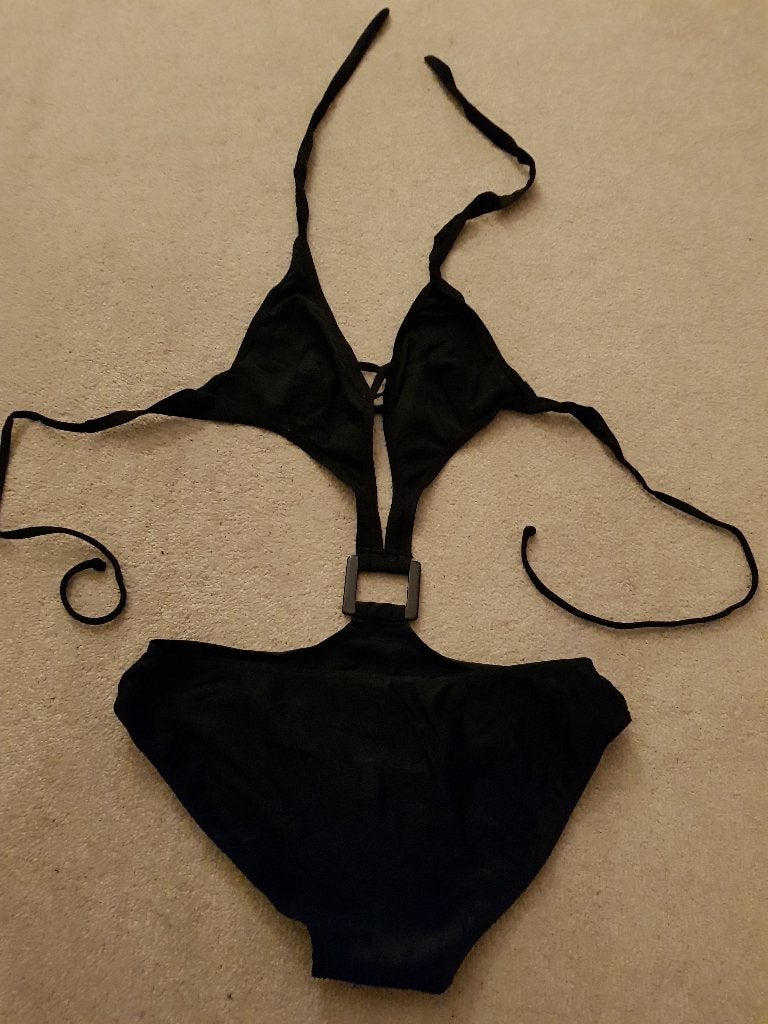 Semikini zwart maat 36 maat s bikini monokini badkleding, Kleding | Dames, Verzenden, Zo goed als nieuw, Zwart, Bikini