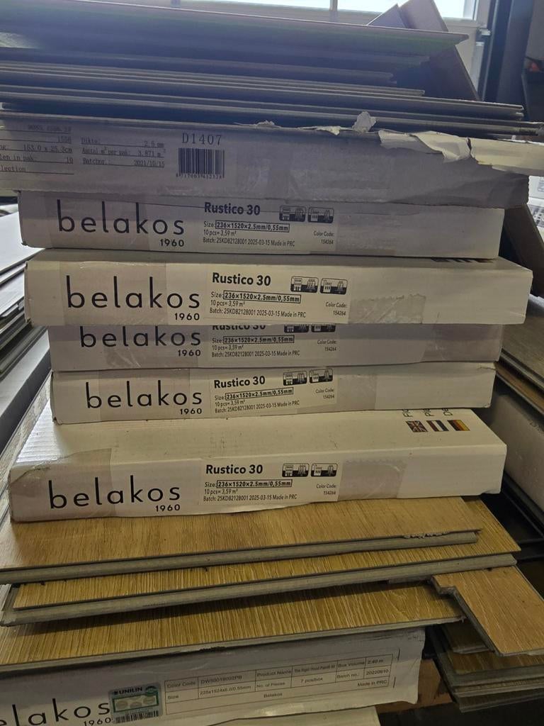 Rustico 30 rechte plank - 18m² - Opruiming, Doe-het-zelf en Verbouw, Vloerdelen en Plavuizen, Nieuw, Vloerdelen of -planken, Overige materialen
