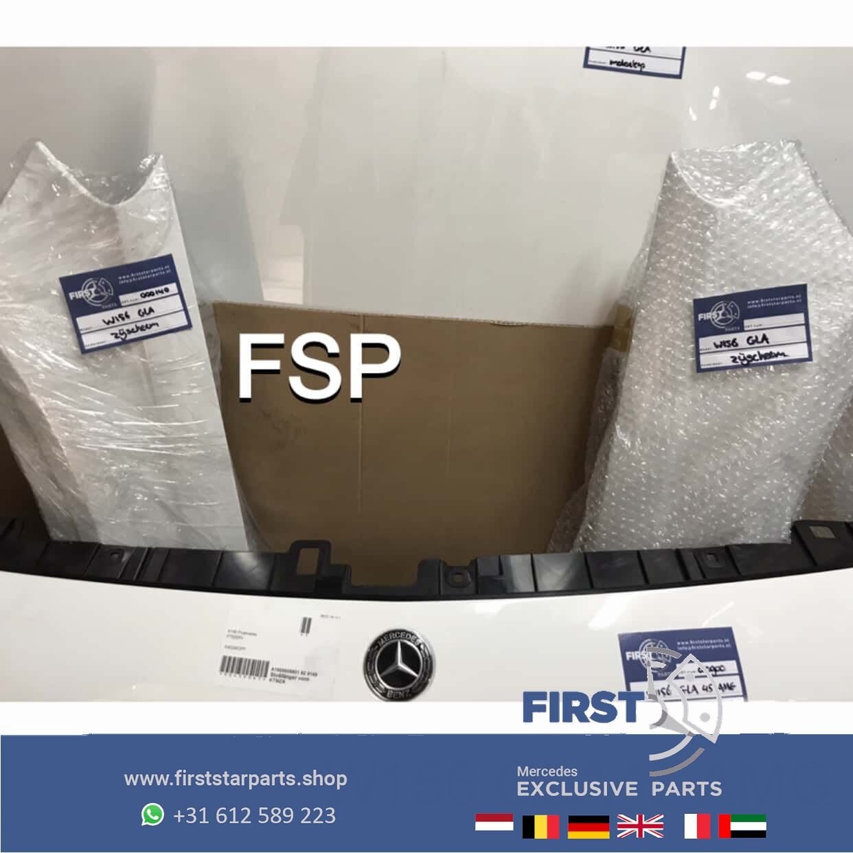 W156 X156 GLA 45 AMG FACELIFT VOORKOP WIT Mercedes 2016-2020, Gebruikt, -, Voor, Ophalen of Verzenden