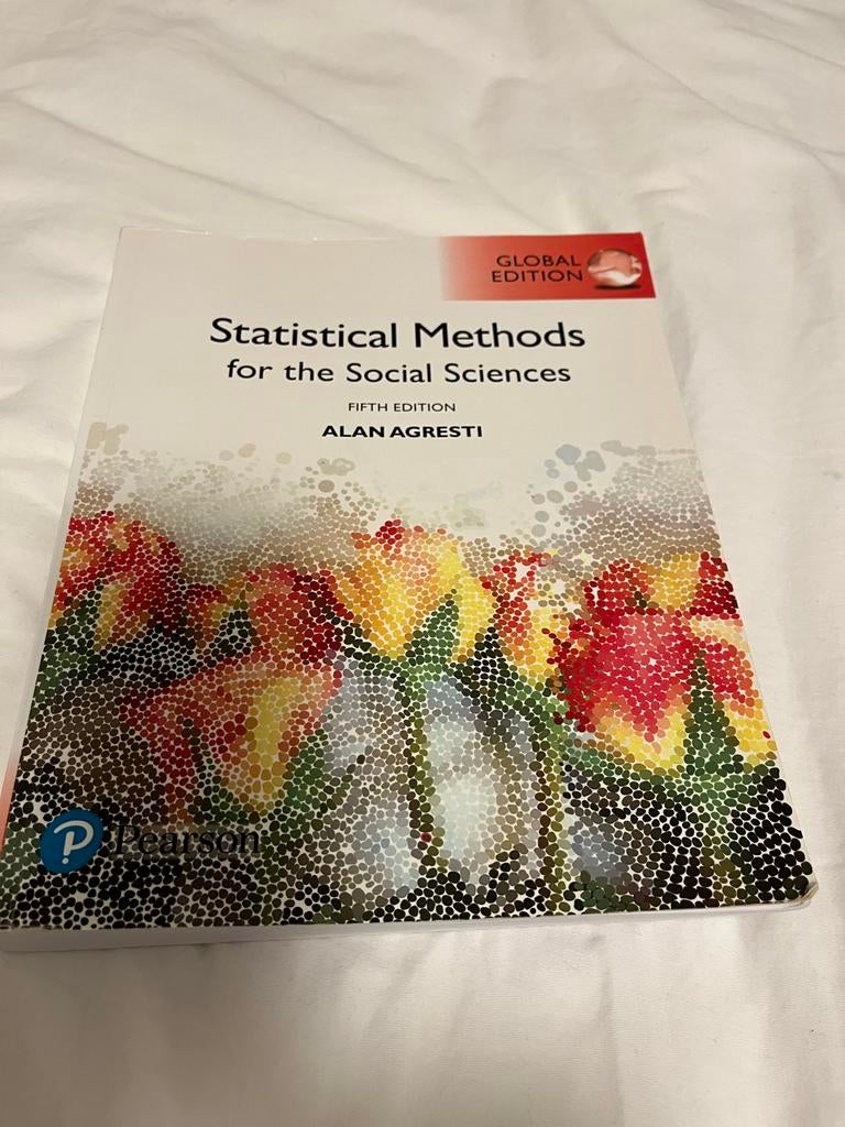 Statistical Methods for the Social Sciences vijfde editie, Boeken, Ophalen of Verzenden, Beta, Zo goed als nieuw, WO