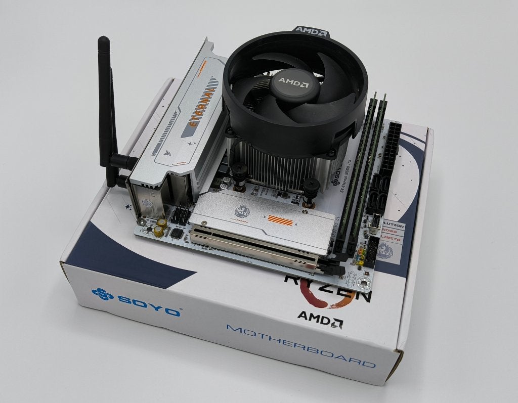 Ryzen 7700, Soyo B650 ITX, 32GB, 500GB SSD, Ophalen of Verzenden, Zo goed als nieuw, Mini-ITX, DDR5