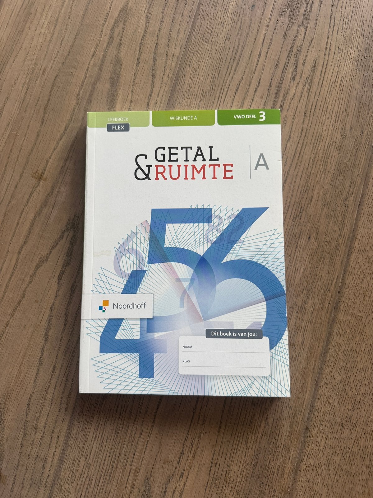 Wiskunde A VWO Deel 3 FLEX-boek, Boeken, Schoolboeken, Ophalen of Verzenden, Zo goed als nieuw, VWO