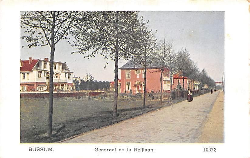 R020 Bussum Generaal de la Reijlaan - Uitg Naut 10673 -, Ophalen of Verzenden, Voor 1920, Noord-Holland