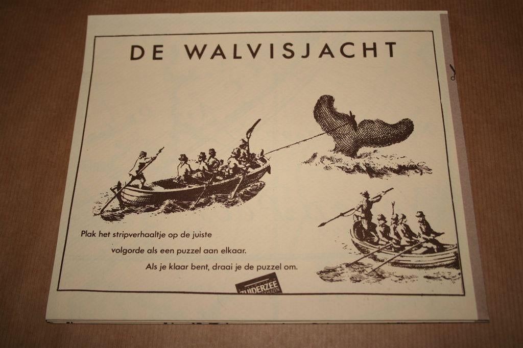 De walvisjacht — Grote uitklapbare stripfolder Rijskmuseum, Ophalen of Verzenden, Gelezen