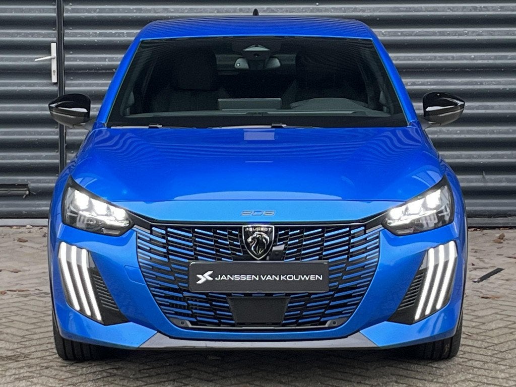 Peugeot 208 1.2 Hybrid 145 e-DCS6 GT / Voordeel / 2+6 Jaar g, 1203 kg, 1199 cc, Blauw, Leder en Stof