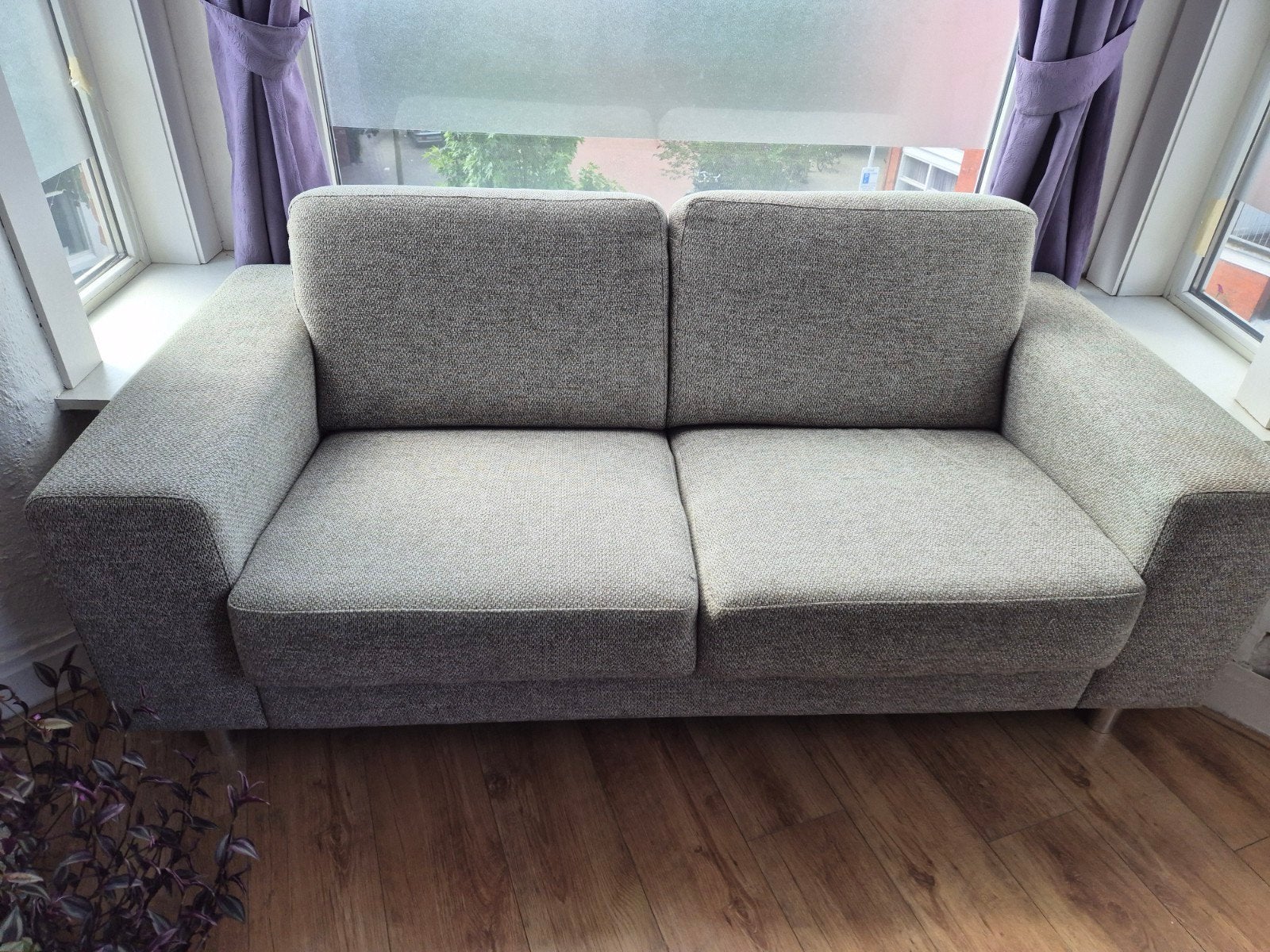 Comfortabele 2-zits bank Sörvallen met metalen poten, Ophalen, 150 tot 200 cm, Tweepersoons, 75 tot 100 cm