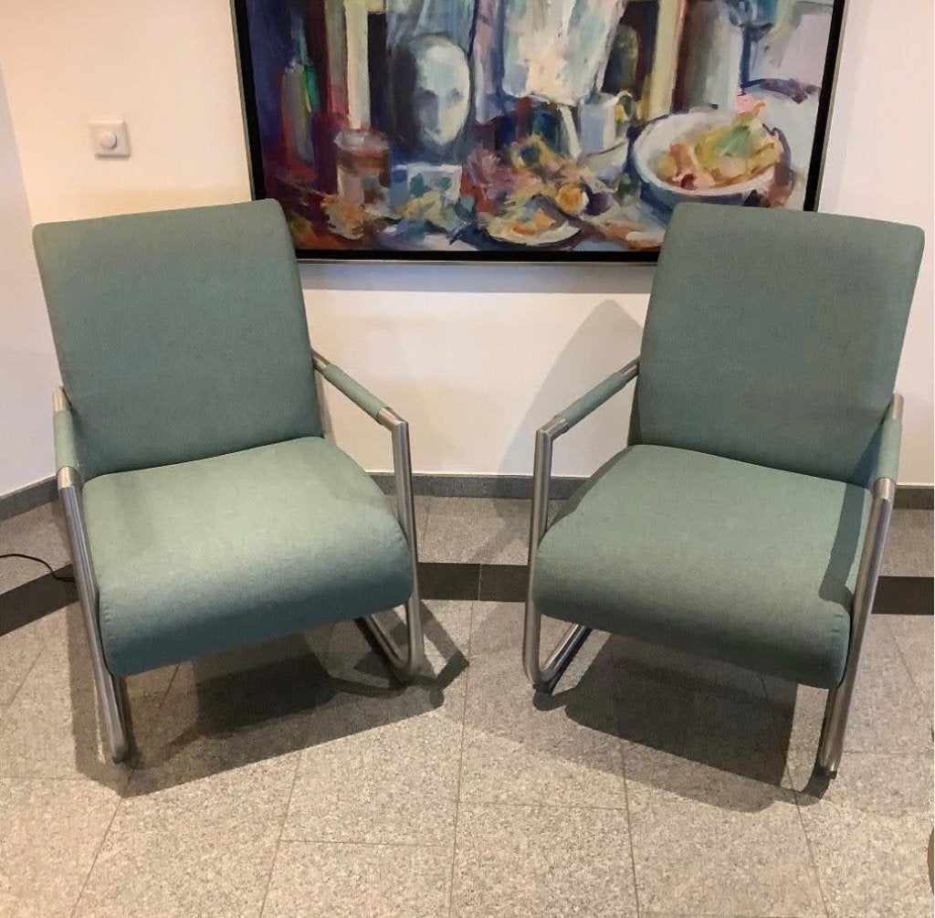 Twee fauteuils van Henders en Hazel type Angelica, Ophalen, Nieuw, 75 tot 100 cm, Stof