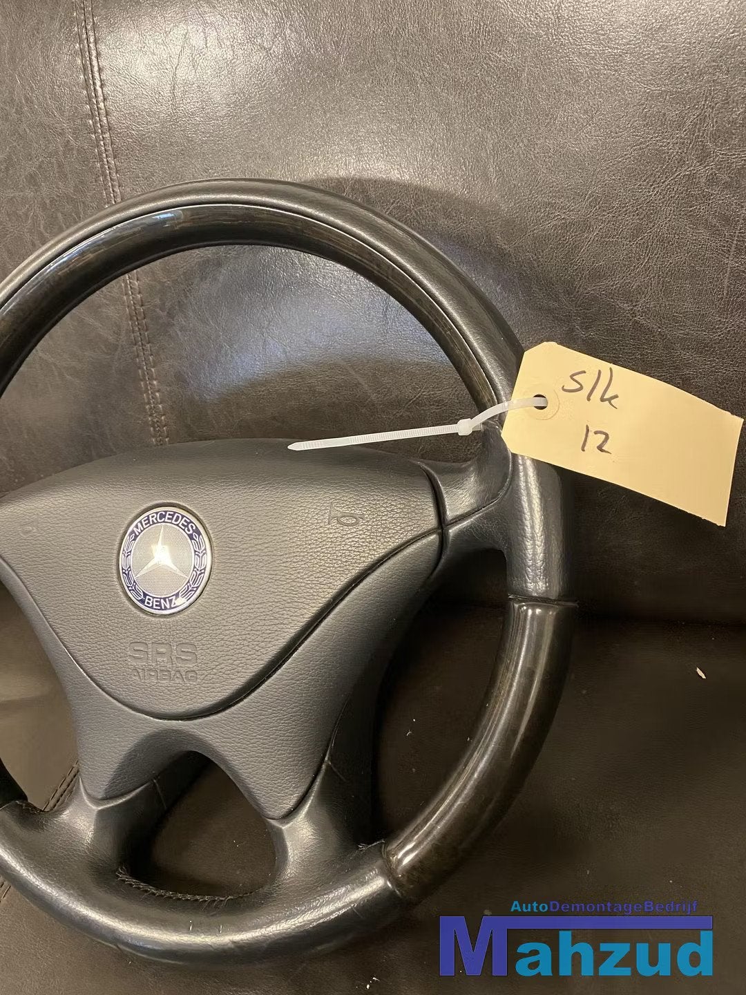 MERCEDES SLK R170 W208 CLK HOUT stuur met airbag leer zwart, Auto-onderdelen, Gebruikt, Mercedes-Benz AG, Mercedes-Benz, Ophalen of Verzenden