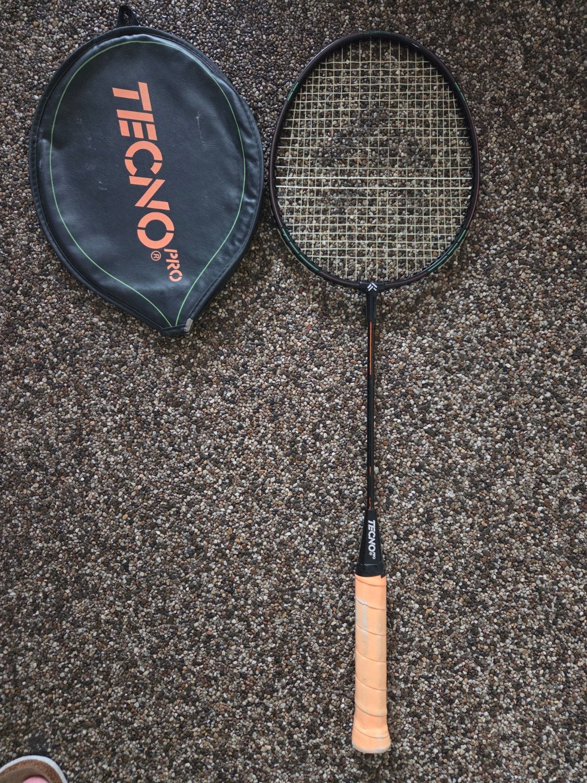 Tecno Pro badmintonracket - Gebruikt wedstrijd racket, Sport en Fitness, Badminton, Ophalen of Verzenden, Gebruikt, Racket(s)