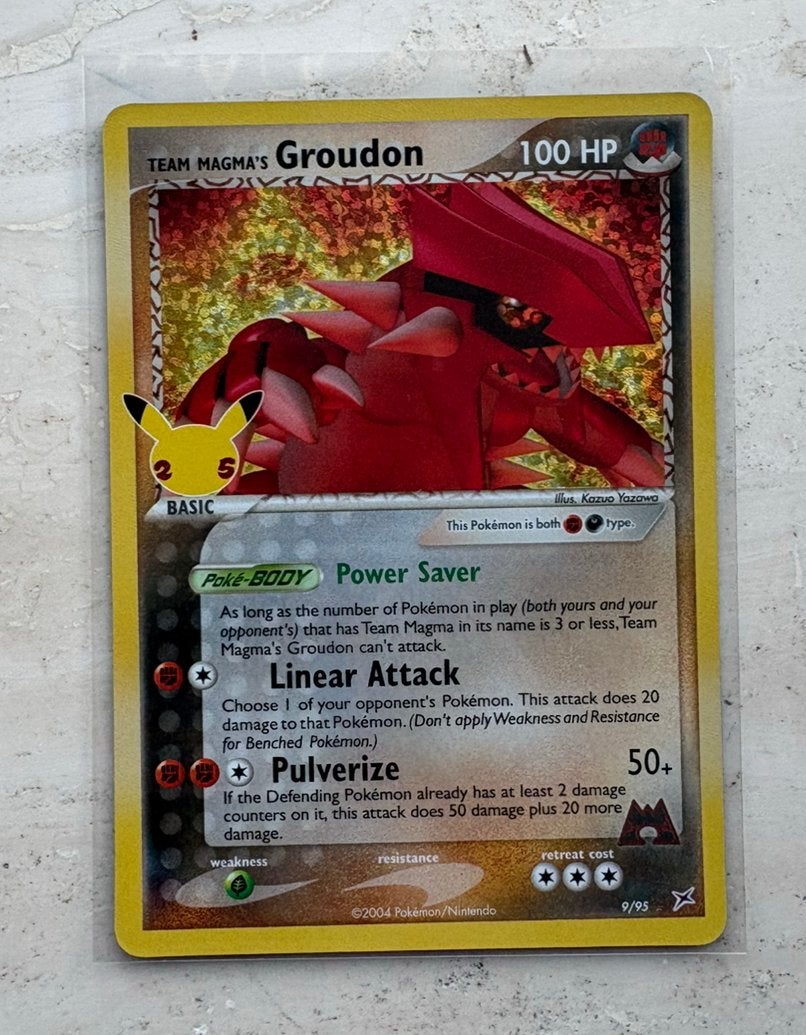 Team Magma’s Groudon - 9/95 - Celebrations 25th - CEL, Ophalen of Verzenden, Zo goed als nieuw