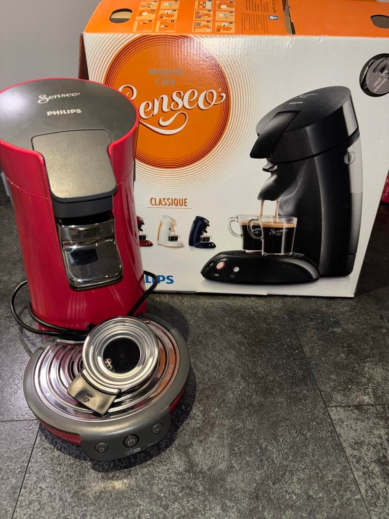 Goed werkende rode senseo, Ophalen of Verzenden, Gebruikt, Koffiemachine