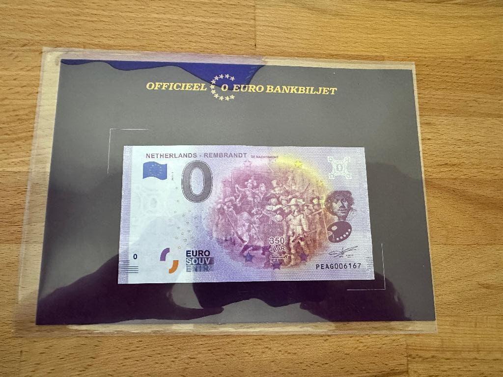 0 Euro Souvenir biljet Rembrandt – De Nachtwacht, Postzegels en Munten, Bankbiljetten | Europa | Eurobiljetten, Verzenden, Overige landen
