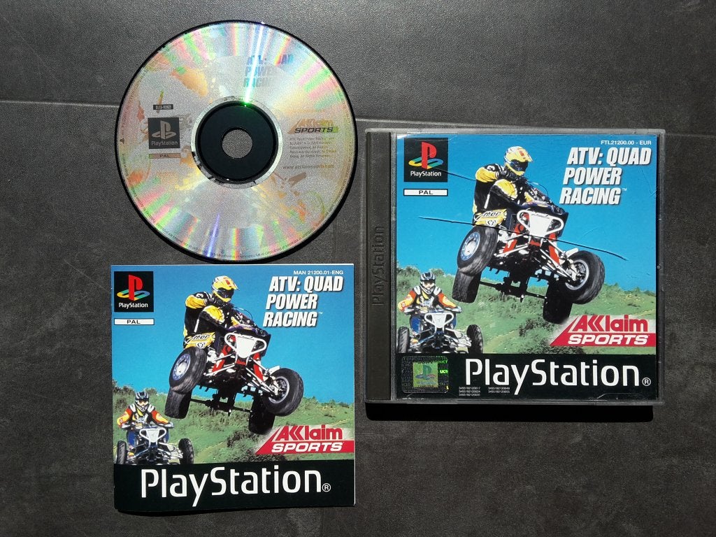 PS1 - ATV Quad Power Racing - PlayStation 1 Racing, 1 speler, Racen en Vliegen, Ophalen of Verzenden, Zo goed als nieuw