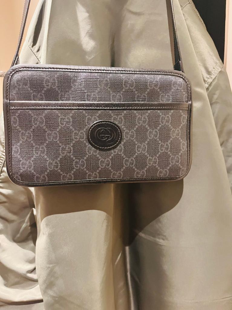 Gucci messenger bag origineel, Ophalen of Verzenden, Zo goed als nieuw, Zwart
