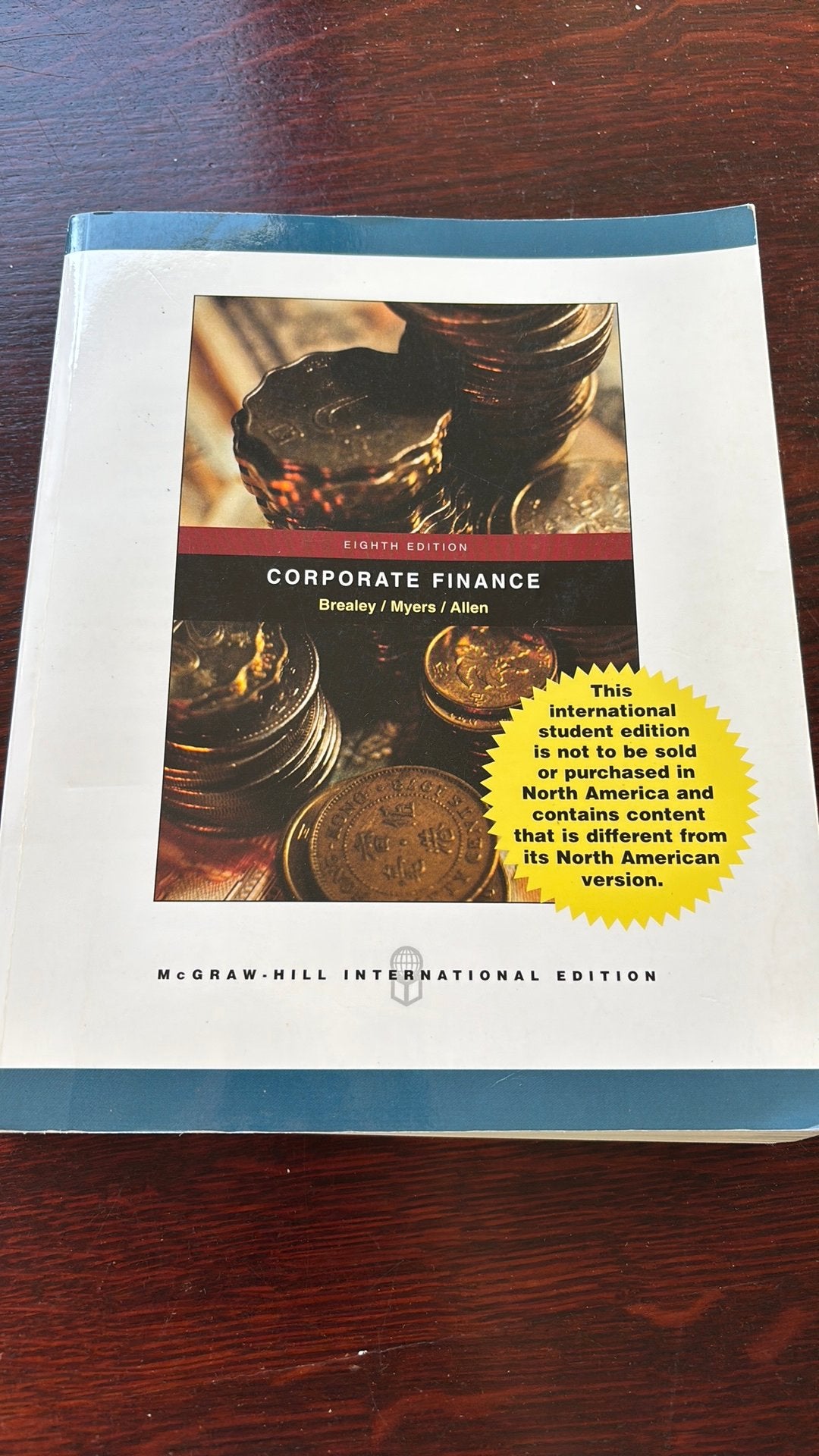 Corporate finance - Brealey/Myers/Allen, Ophalen of Verzenden, Beta, Zo goed als nieuw, WO
