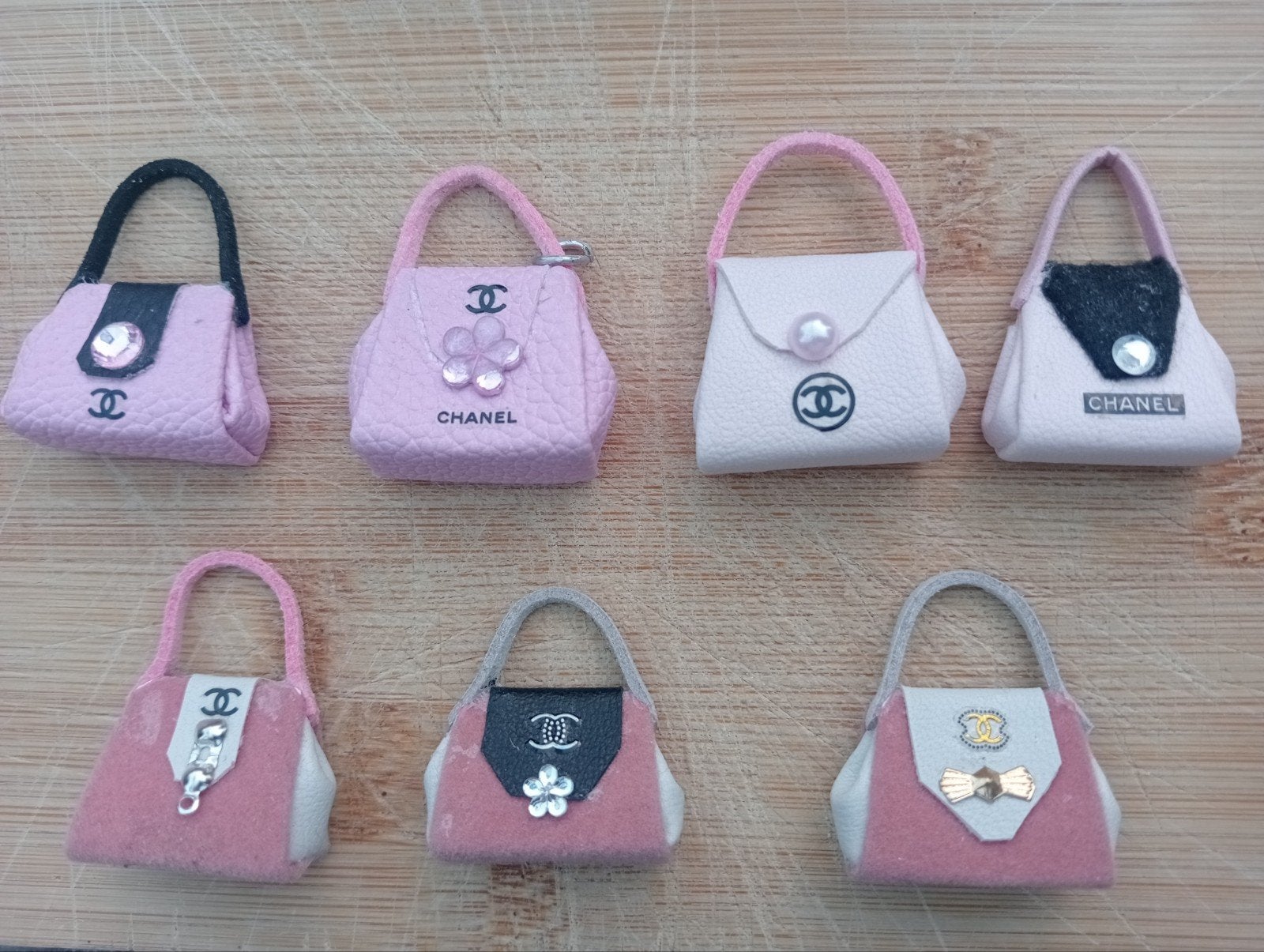 Chique Chanel tasjes voor Barbie / Silkstone roze, Ophalen of Verzenden, Nieuw, Accessoires