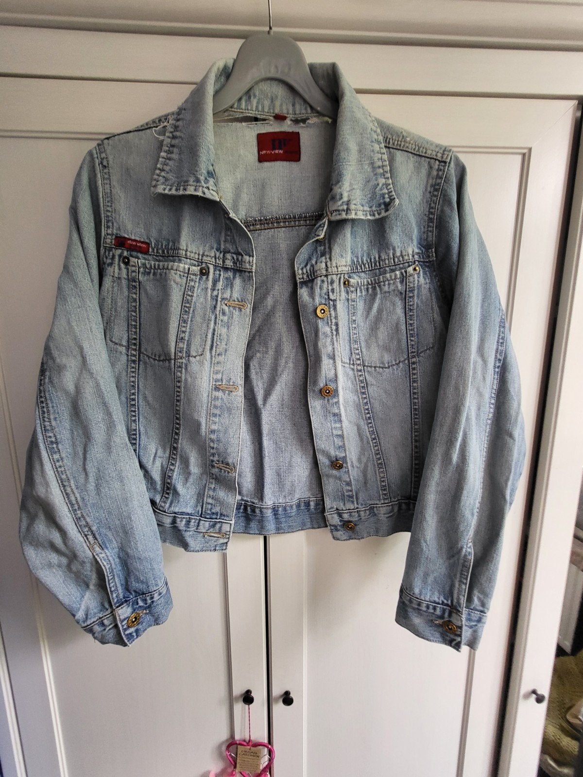 Spijkerjasje / denim jacket katoen - maat M, Kleding | Dames, Maat 38/40 (M), Blauw, Ophalen of Verzenden, New View
