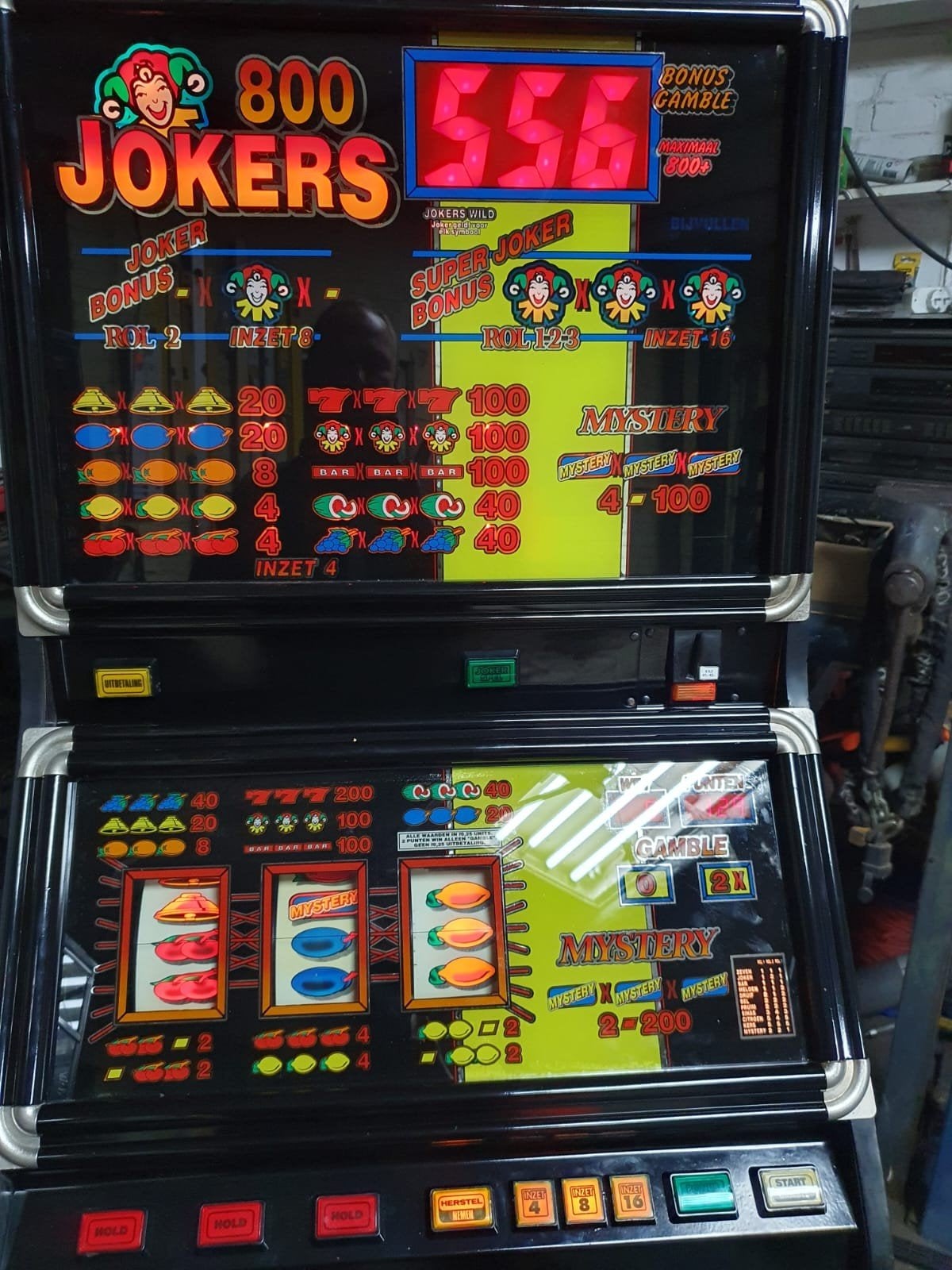 Supernette Jokers 800 gokkast - Euro, compleet & nagekeken, Verzamelen, Ophalen of Verzenden