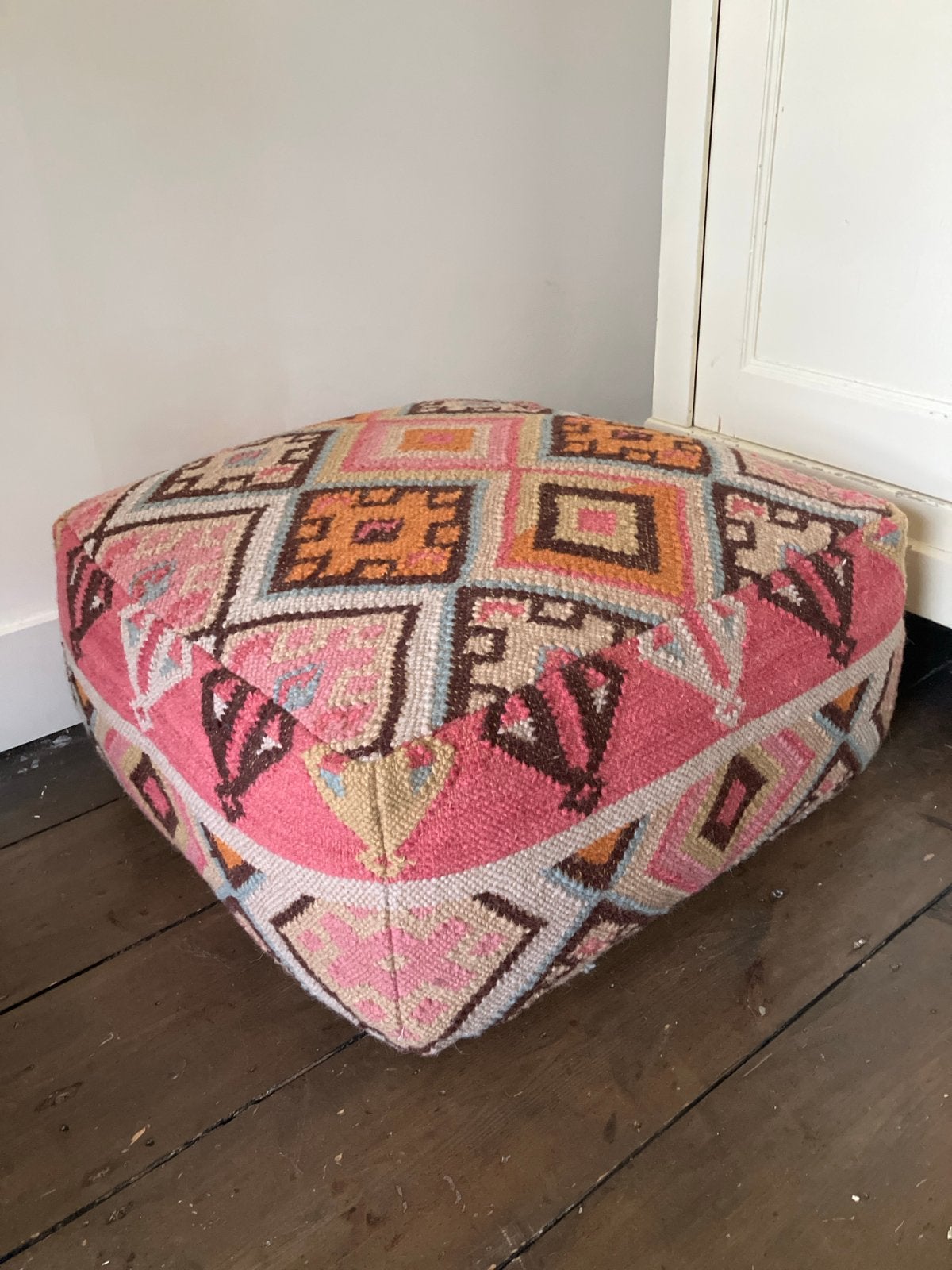 Madam Stoltz poef - zo goed als nieuw, Ophalen, Minder dan 50 cm, Vierkant, Zo goed als nieuw