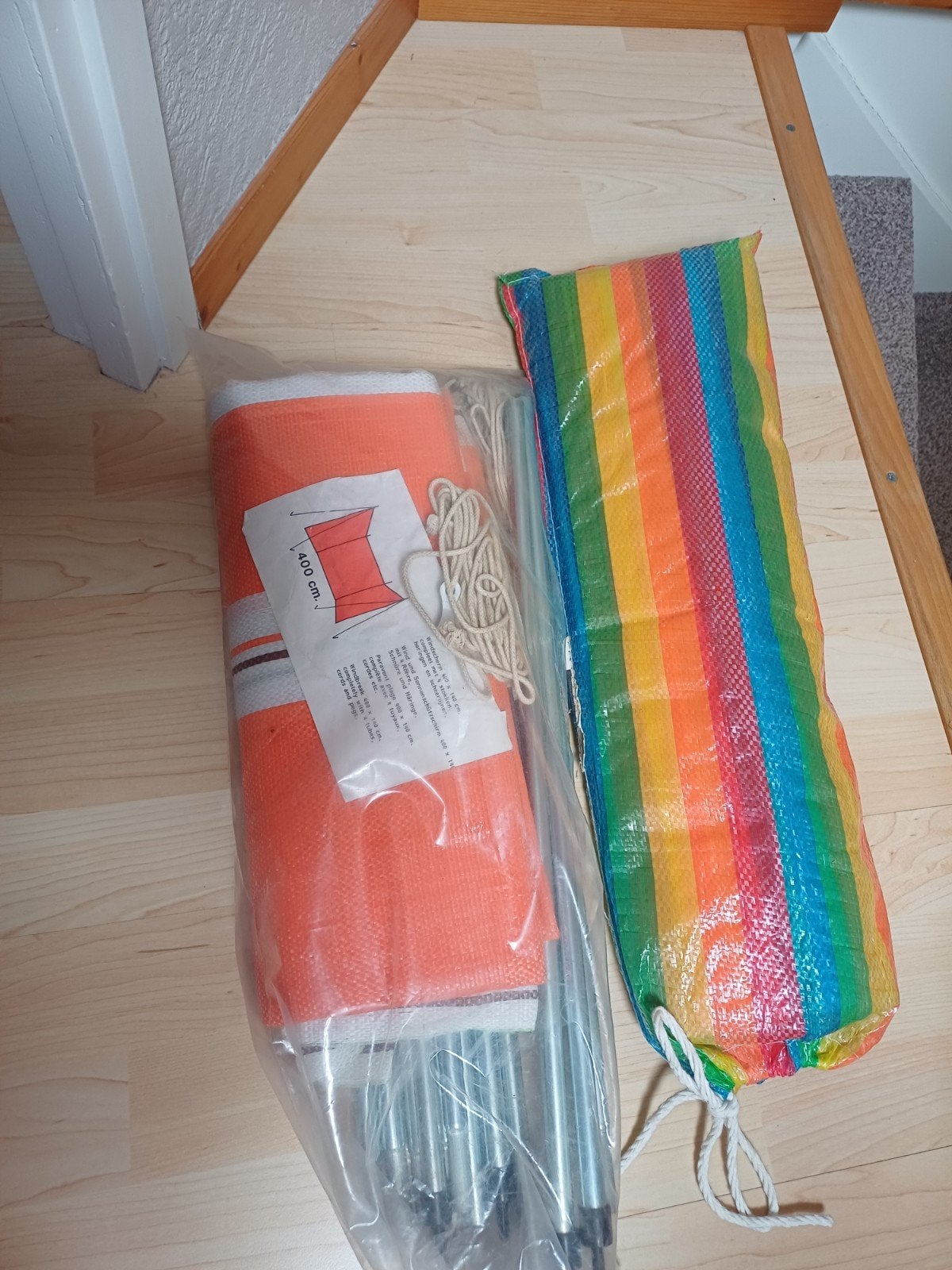 2 stuks windscherm voor camping of strand, Caravans en Kamperen, Ophalen, Gebruikt