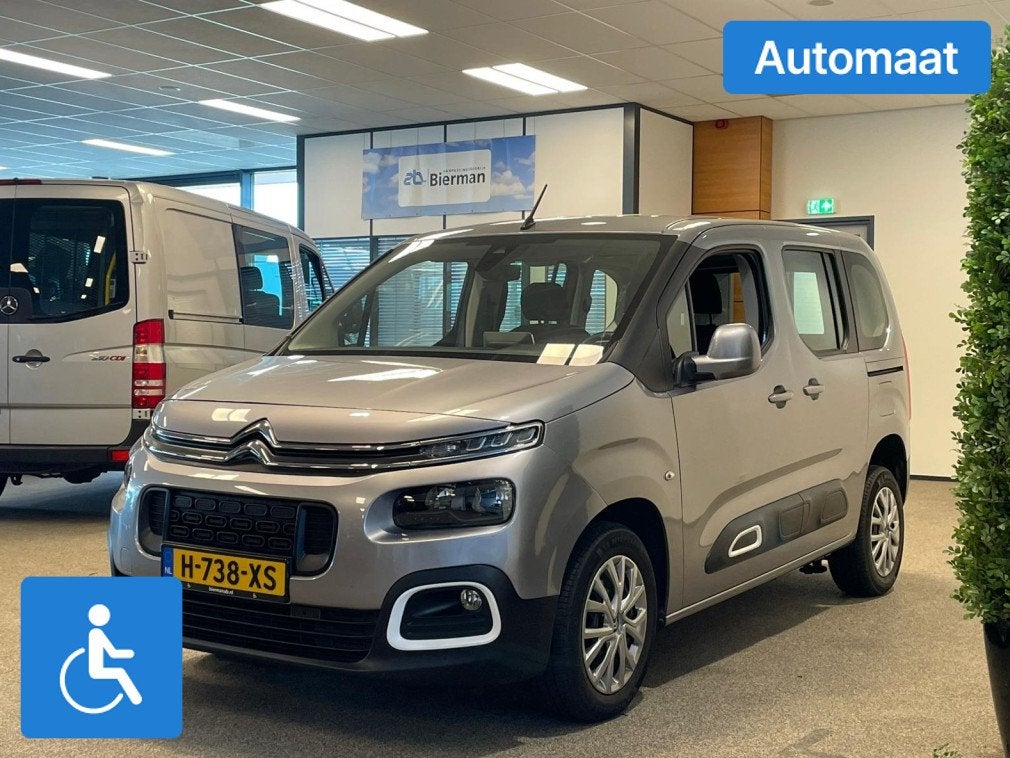 Citroën Berlingo 1.2 PureTech 130pk S&S EAT8 (bj 2019), Auto's, 12 maanden, Stof, Gebruikt, 14 km/l
