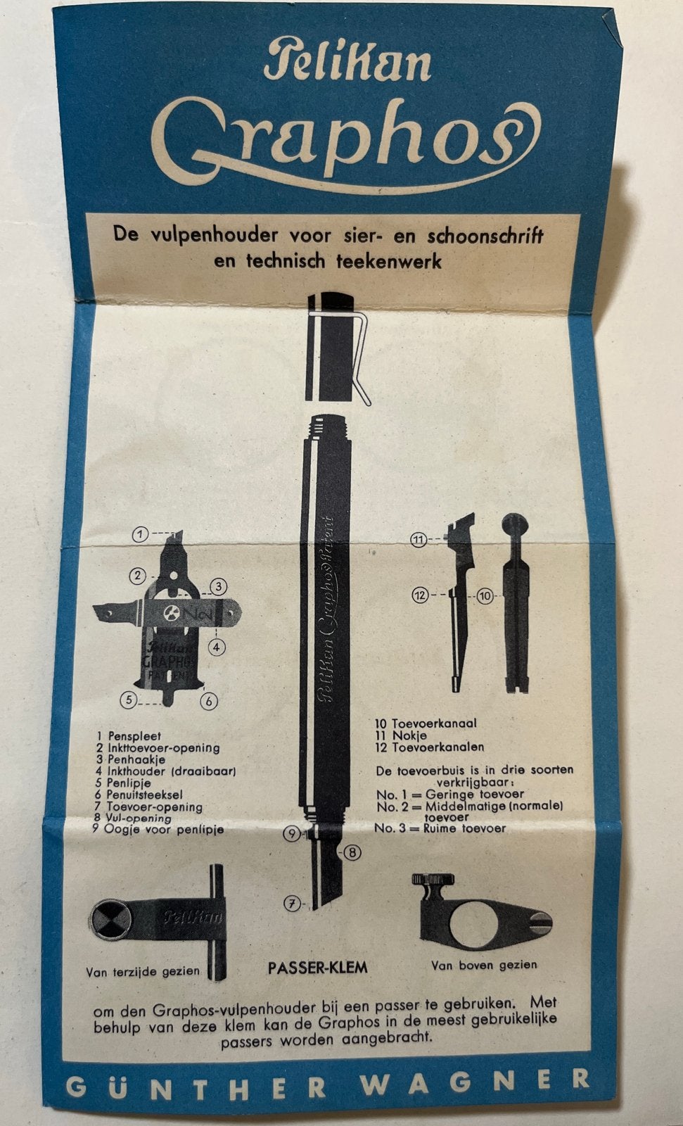 Pelikan Graphos handleiding - Sier- en schoonschrift, Ophalen of Verzenden, Gebruikt