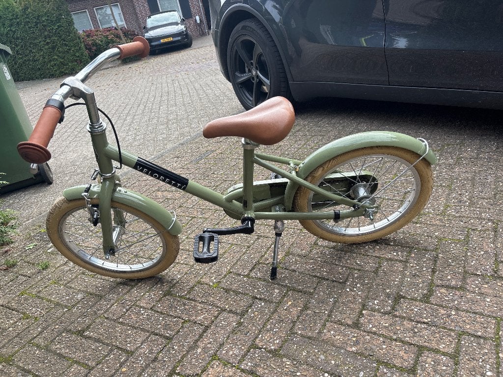 Veloretti fiets maxi 3-6 jr, Ophalen, Terugtraprem, Zijwieltjes, 16 tot 20 inch