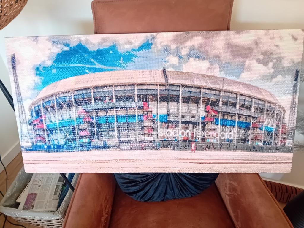 Feyenoord schilderij te koop, Ophalen of Verzenden