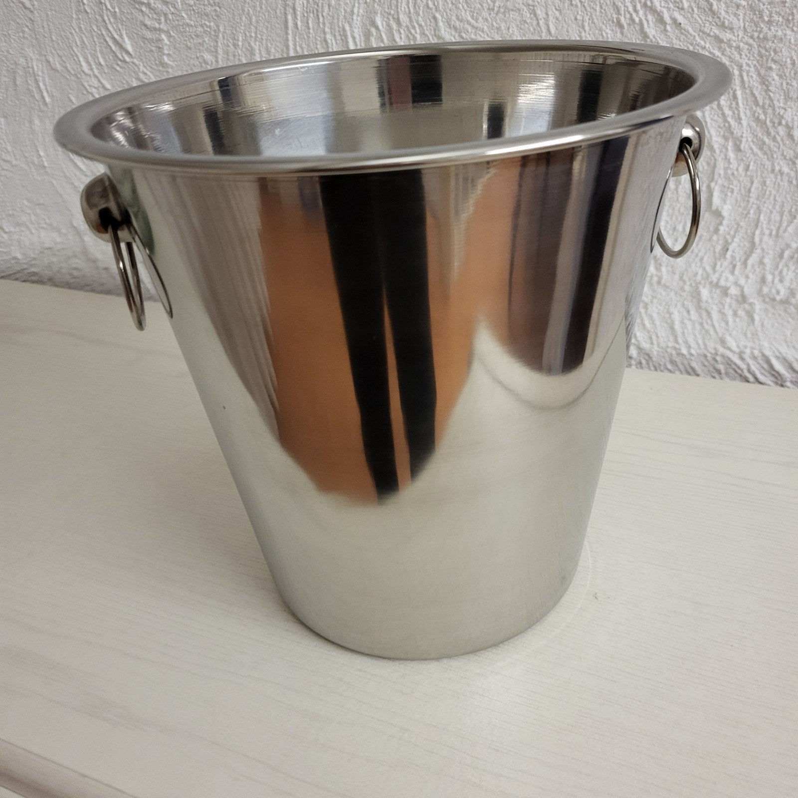 RVS IJsemmer / Champagnekoeler met handgrepen, Flessenkoeler, Ophalen of Verzenden, Metaal, Overige merken