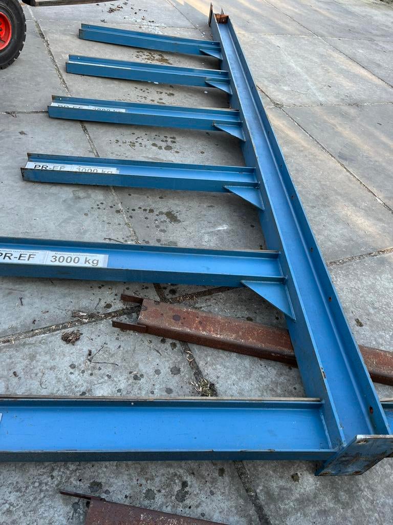 Draagarm stelling 5.22 m. hoog 1.50 br HEB 200 IPN 180 3xbok, Ophalen, Gebruikt, IJzer