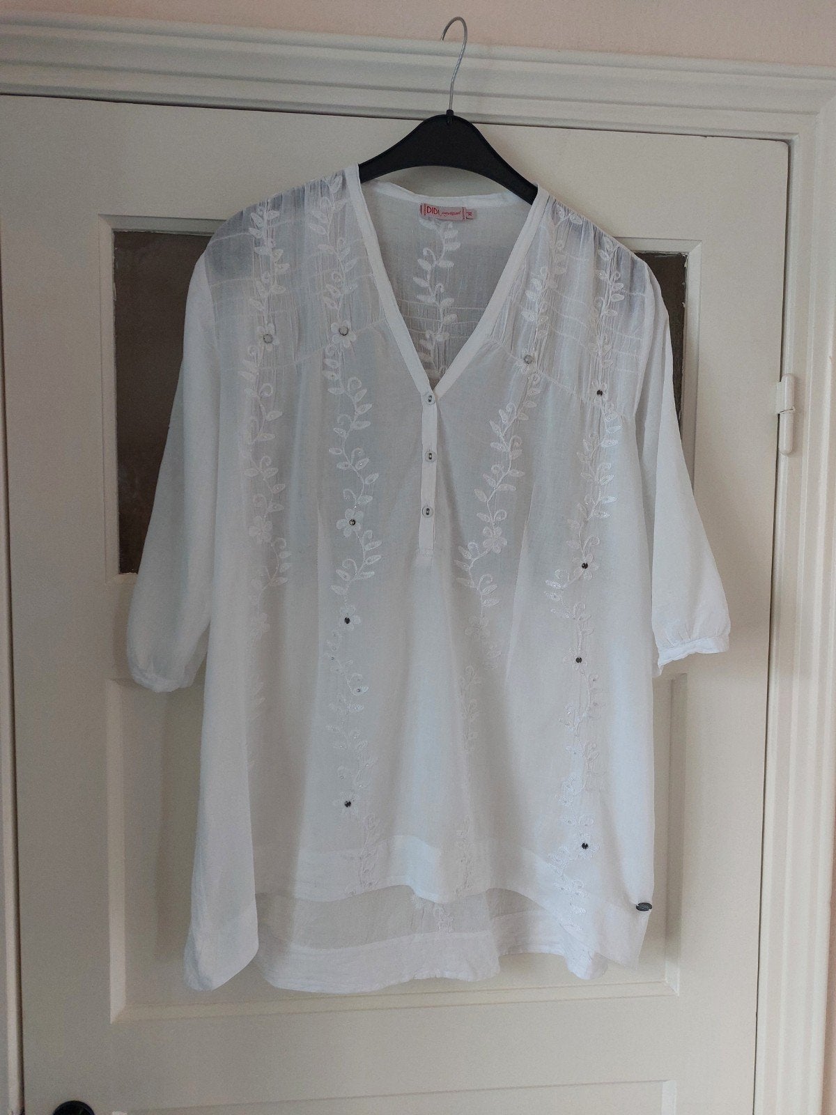 Didi tuniek maat L/ XL., Ophalen of Verzenden, Zo goed als nieuw, Maat 46/48 (XL) of groter, Wit